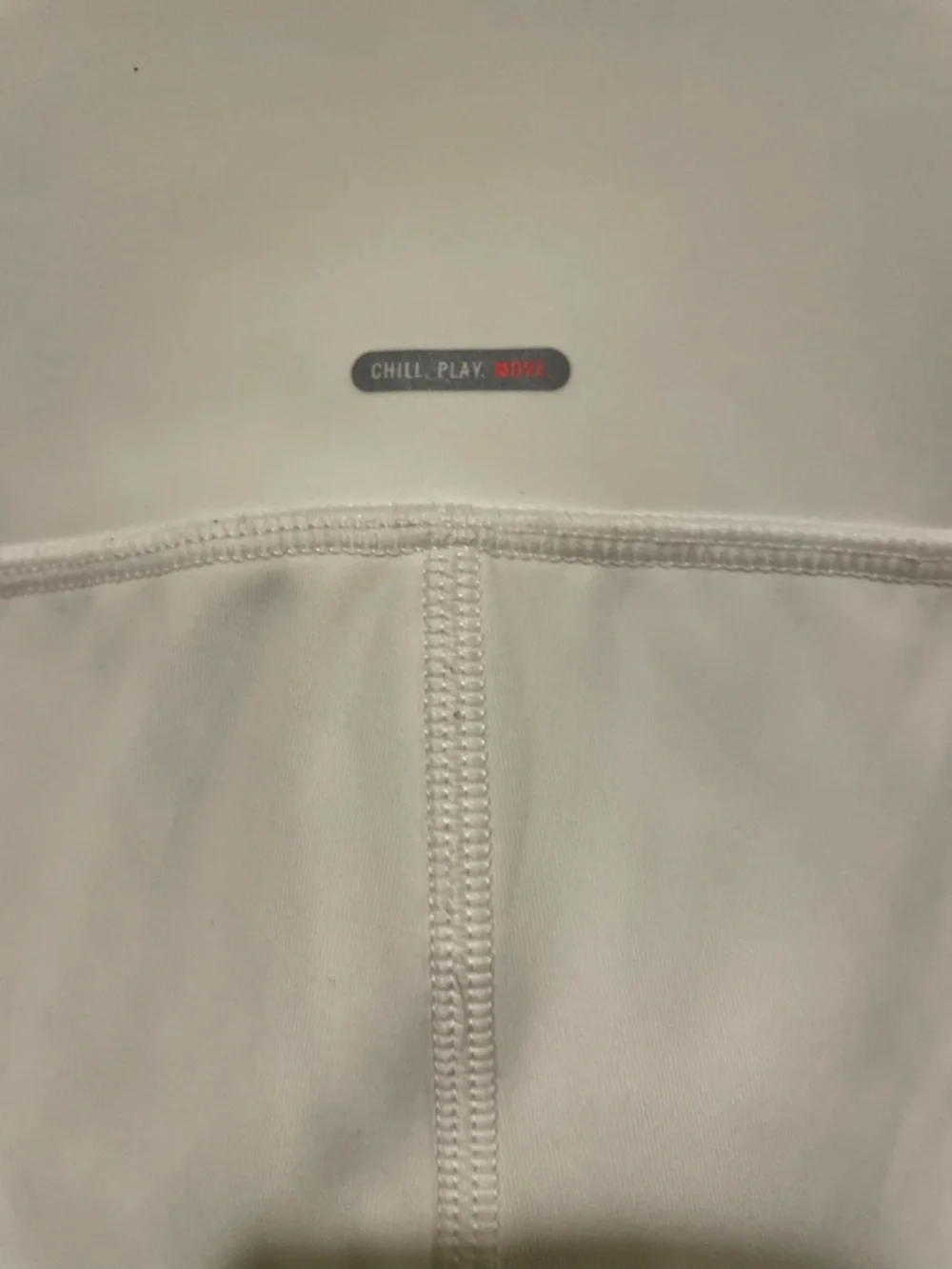 aerie High-Rise White/cream Bike Shorts with Side Pockets. Sz S - Picture 3 of 6